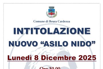 Intitolazione nuovo Asilo Nido - luned&#236; 8 dicembre 2025.