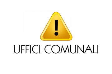Variazione orari di apertura uffici comunali nei giorni 20 maggio e 10 giugno 2026.